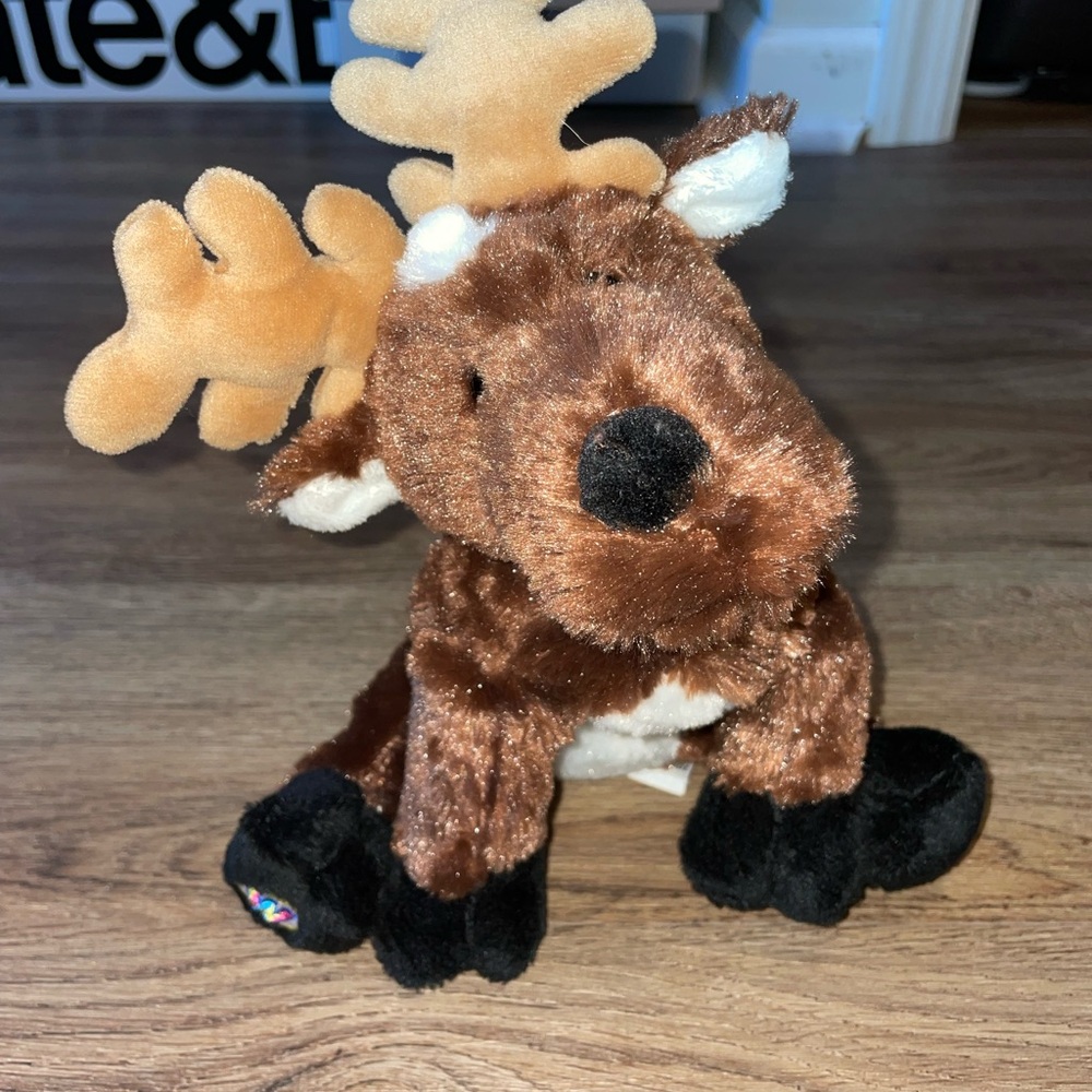 Plush Reindeer Toy - Brown and Black WEBKINZ